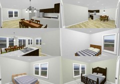 60×50 Apartment with 2-Car 2-RV Garage – PDF FloorPlan – 1,648 sqft – Model 2B