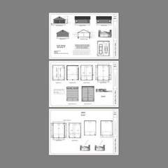 24×30 2-Car Garage — 720 sq ft — PDF Floor Plan — Model 3A