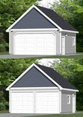 20×20 2-Car Garage — 400 sq ft — PDF Floor Plan — Model 5