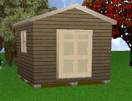 12×12 Storage Shed Plans Package, Blueprints, Material List & Instructions