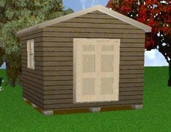 12×12 Storage Shed Plans Package, Blueprints, Material List & Instructions