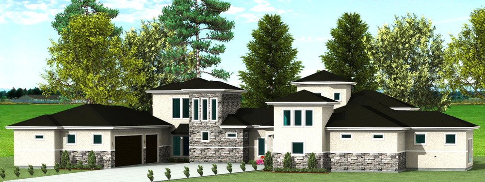 Custom Modern Home Plans – 3 Bed 2 Bath 2 Half Bath 3,811 sqft – $610,000