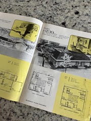 Vintage 1970 MCM Custom Large Ranch Homes Plans Design Catalog Atomic Blueprint