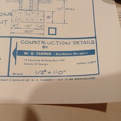 MCM 1966 House Blueprint Plans W.D. Farmer Homes Plan #246 1220 sf 60s Ranch Vtg