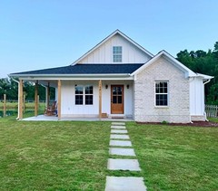 Custom House Plan Building Plans Blueprints White Cottage Style Farmhouse 1100SF