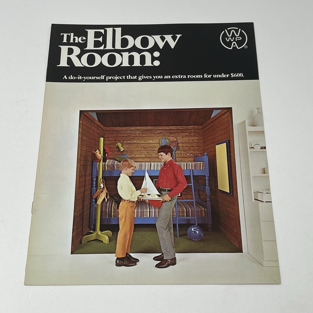 1960’s Western Wood Products Elbow Spare Room House Design Idea Dealer Brochure
