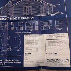 HOUSE OF THE WEEK STUDY PLAN. VINTAGE AP NEWSFEATURES, ARCHITECT DESIGNED HOUSES