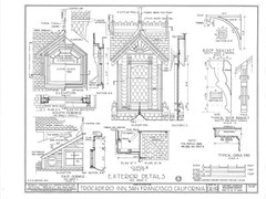 Spacious Victorian country house, huge porch, architectural drawings & details