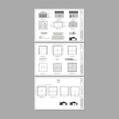 24×24 2-Car Garage — 576 sqft — 12ft Walls — PDF Floor Plan — Model 1G