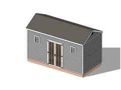 8’x16′ Shed Building Plans, 128 sq. ft.