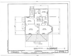 Victorian Queen Anne Style architectural home, tower, porches PRINTED PLANS