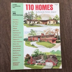 1972 vtg MCM Contemporary Home Plans 110 HOUSE Floor Plans Book SEE INDEX