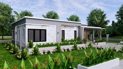 Modern House Plan 15×9 M 49×30 Feet 3 Beds 3 Baths Terrace Roof PDF Plan