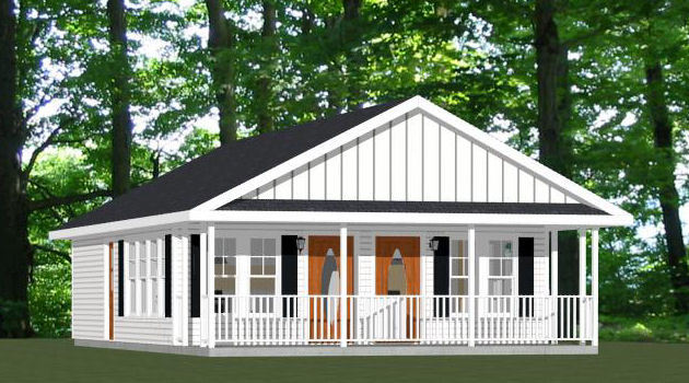 24×30 Duplex — PDF Floor Plan — 720 sq ft — Model 3A