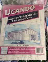 3 UCANDO Plans Work Shop Garage 2 Car & 2 1/2 Car 1994
