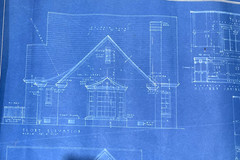 1939 Fort Worth Texas Tudor 2 Story Brick Vintage House Plans Blueprints Drawing