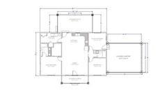 Custom 2 Bedroom 2 Bath House Plans 1305 sqft / Plan #2203