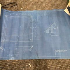 Vtg 1918 AT&SF Santa Fe Building Blueprints Railroad Memorabilia Kansas ~16 pgs