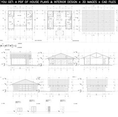 Container house plans – 2 bedrooms – 2 bathrooms – Digital PDF File