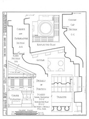 Architectural House Plans, Southern Style Antebellum country home w/ cottage