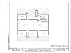 Country Style Southern Plantation home, brick-wood design, porch printed plans
