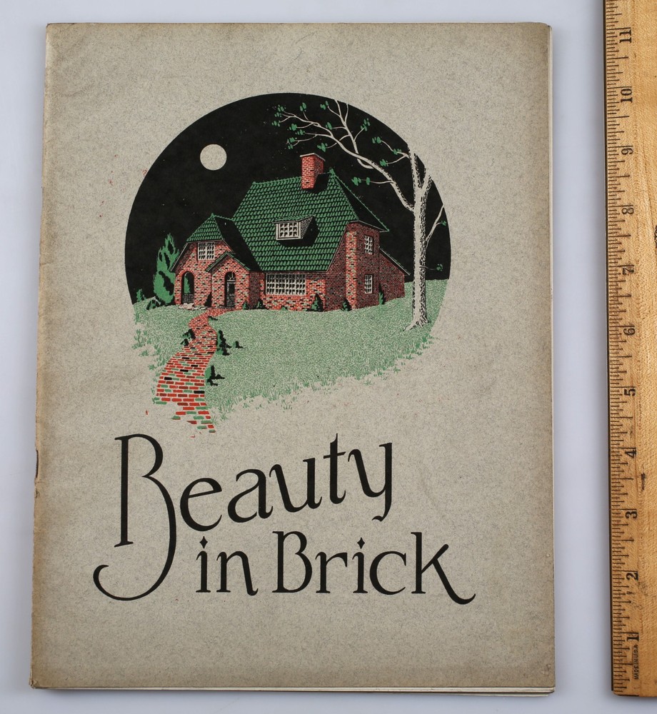 Vintage Beauty in Brick Home House Plans Catalog circa 1920s Clinton Face Brick