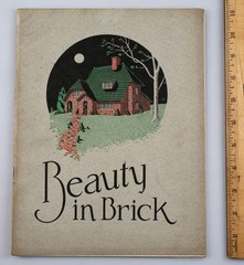 Vintage Beauty in Brick Home House Plans Catalog circa 1920s Clinton Face Brick
