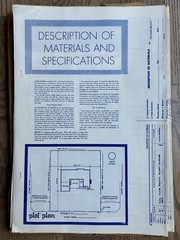 Vintage 70s Midcentury Modern Architectural House Plans Blueprints Home Layout