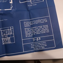 HOUSE OF THE WEEK STUDY PLAN. VINTAGE AP NEWSFEATURES, ARCHITECT DESIGNED HOUSES