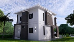 25×38 Feet Small House Plan 7.5×11.7 Meter 4 Beds 4 Baths Shed R(A4 Hard Copy)