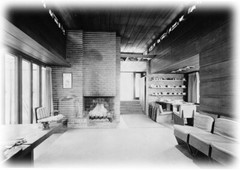 Pope House, a Frank Lloyd Wright Usonian Home, 2 bedrooms, architectural plans