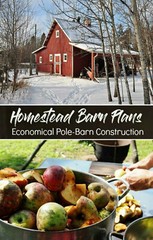 27 Small Farm Barn Designs – Complete Pole-Barn Building Plans (B-11)