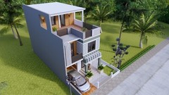 20×30 Feet House Plan 6×9 Meter 5 Bed 4 Bath Terrace Roof (PDF &A4 Hard Copy)