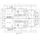 DUPLEX HOUSE PLANS RANCH DUPLEX 925 SQ FT EA APT 2BR 2BA DUPLEX RANCH #9803