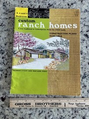 Vintage 1970 MCM Custom Large Ranch Homes Plans Design Catalog Atomic Blueprint