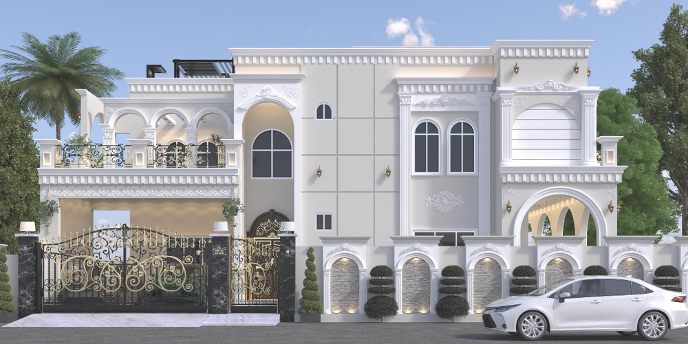 Custom Luxury House Plan | 4 Bedroom Modern Villa Design | 2D CAD + 3DFloor Plan