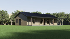 Barndominium, 2 Bedroom 2 Bath 1200 sq ft Floor Plan, 25’x48 | PDF DOWNLOAD