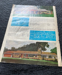 1950s Original ONE PAGE Home Designs Floor Plans No. 9722 5603 8180 8132