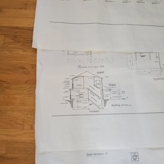 Colorado Blueprints Classic Homes Set of 5 Blue Print Papers Fine Line Design
