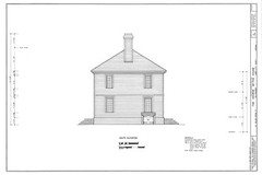 Traditional Brick House, Colonial Williamsburg architectural PRINTED PLANS