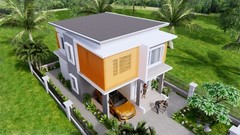 20×30 Feet Small House Design 6×9 Meter 3 Beds 3 Baths Shed Roof (A4 Hard Copy)