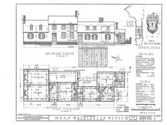 Mary Washington home, traditional colonial house, 4+ bedrooms, printed plans