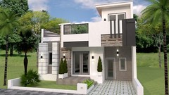 30×40 House Plan 9×12 Meter 2 Bed 2 Bath Terrace Roof PDF & A4 Hard Copy