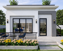 21×33 Feet Small House Plan 6.5×10 Meter 2 Beds 1 Bath Terrace PDF &A4 Hard Copy