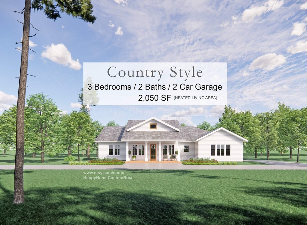 Majestic Maple Modern House Open Plan Design 70 x 48 – 3 Bed 2 Bath – 2050 Squar