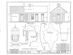 Architectural House Plans, Southern Style Antebellum country home w/ cottage