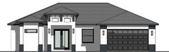 BLUEPRINTS CONTEMPORARY HOUSE PLAN ARCHUP #110P