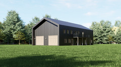 Barndominium House Plan 4 Bedrooms 4 bath 40’x70′ 2,800 sq ft. | PDF Download