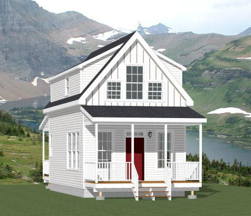 16×30 House — 2 Bedroom — PDF Floor Plan — 873 sq ft — Model 8