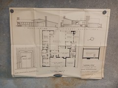 VTG 1950s Western Style Good Housekeeping Floor Plan MCM Sleek Allen Siple